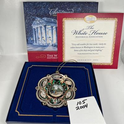 The White House Historical association Christmas Ornament 2004