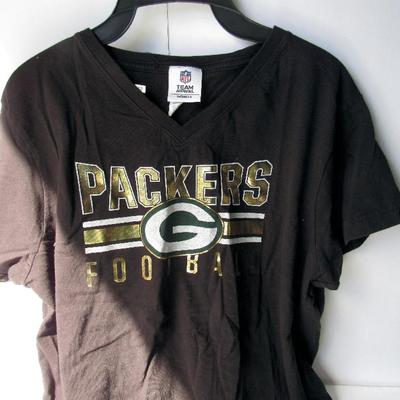 Green Bay Packers Ladies XL T-Shirt, Cap and Gloves