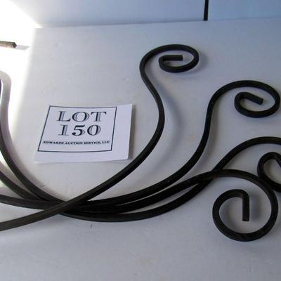 4 Heavy Wrought Iron Railing or Fence Hooks