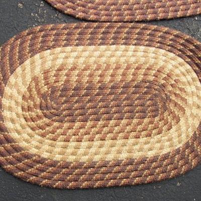 Pair Matching Oval Rugs