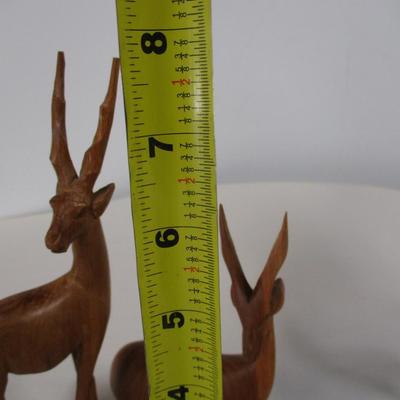 Wooden Gazelle Figurines