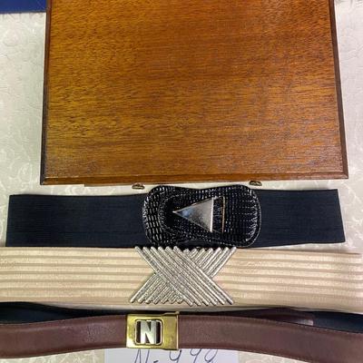 Jewelry Box and 3 Belts