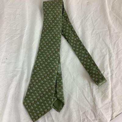 Lot.6136. Hermes Paris Tie with Ducks