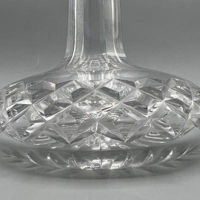 Vintage Cut Crystal Brandy Decanter Bottle