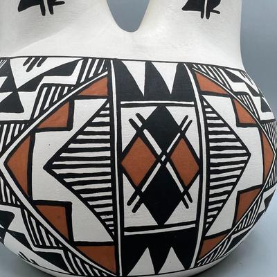 Vintage Southwestern Pottery Native American Wedding Vase