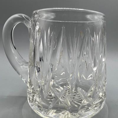 Retro Crystal Glass Handled Drinking Mug