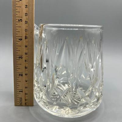 Retro Crystal Glass Handled Drinking Mug