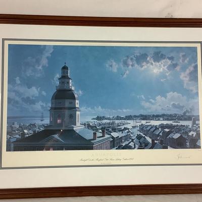 Lot. 6138. Signed and Numbered Annapolis Print by John Stobart