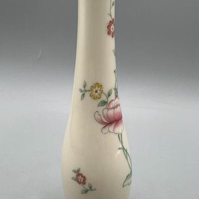 Retro Lenox Floral Garden Rose Manor Slim Bud Vase