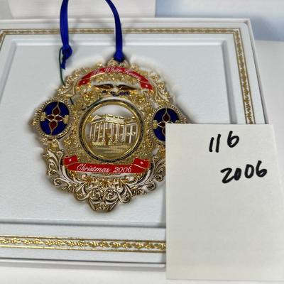 The White House Historical association Christmas Ornament 2006