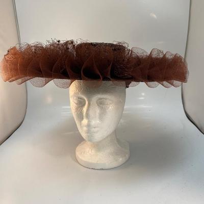 Vintage Dress Up Hollywood Regency Modelo Millinery Hat
