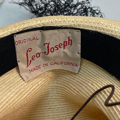 Vintage Leo - Joseph Hat Weave Dress Up Fedora Style Womens Hat