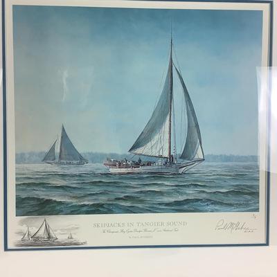 Lot. 6145. Skipjacks in Tangier Sound by Paul McGehee  Signed Artist Proof