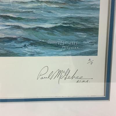 Lot. 6145. Skipjacks in Tangier Sound by Paul McGehee  Signed Artist Proof