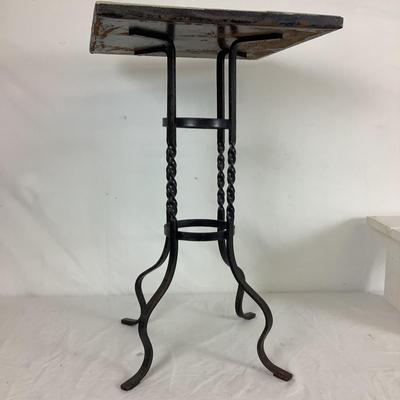 Lot 6150. Wrought Iron Tiled Accent Table