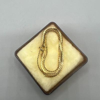 Vintage Italian Made 14 Karat Gold Necklace