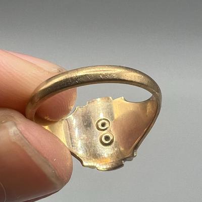 Vintage Balfour 10k Gold Commemorative Ring