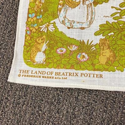 Vintage The Land of Beatrix Potter Irish Linen Tea Towel
