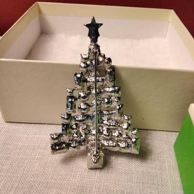 Coldwater Creek Christmas Tree Brooch