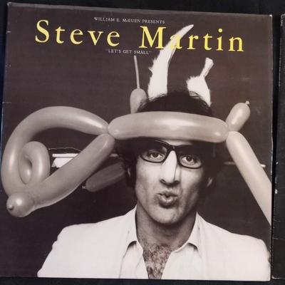 LOT 50  STEVE MARTIN AND GEORGE CARLIN VINYL RECORD ALBUMS