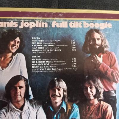 LOT 54  RARE JANIS JOPLIN FULL TILT BOOGIE VINYL RECORD ALBUM