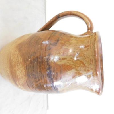 Hand Thrown Pottery Drip Glaze Pitcher by Robert Beam