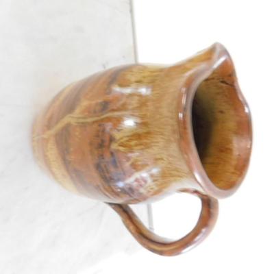 Hand Thrown Pottery Drip Glaze Pitcher by Robert Beam