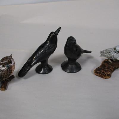 Bird Collection - Mexican Blackware Pottery