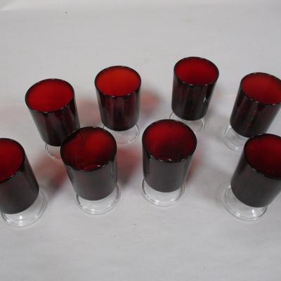 Red Juice Glasses