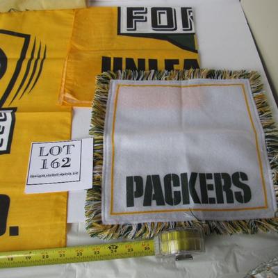 Green Bay Packers Lot, Banners, Bag, Small Cloth