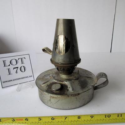 Old Tin Kerosene Lamp