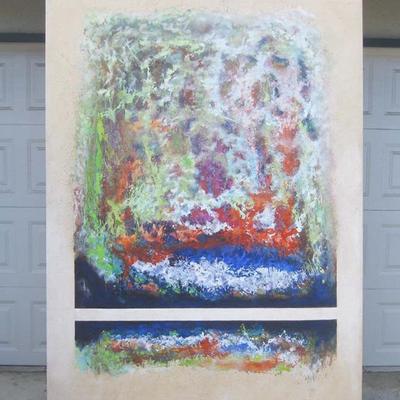 Lot AAA Huge Abstract Painting by Barbara Nester Jones 