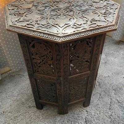 Ornate Octagon wood table