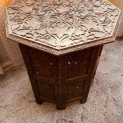 Ornate Octagon wood table
