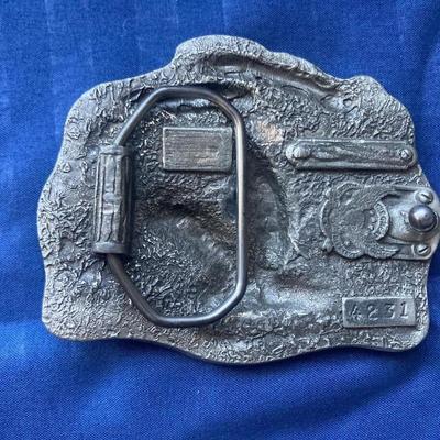 LOT 21 TWO COLLECTABLE BELT BUCKLES