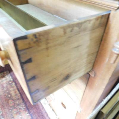 Vintage Walnut Three Drawer Dresser