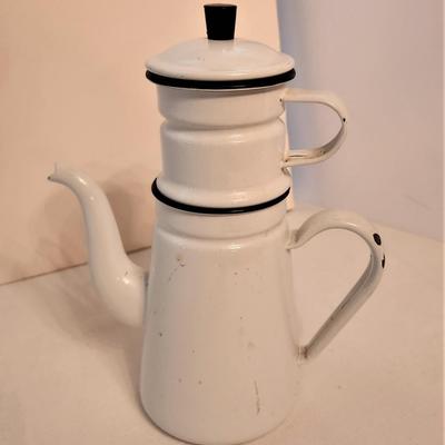 Lot #4  Vintage French Coffee Pot - complete