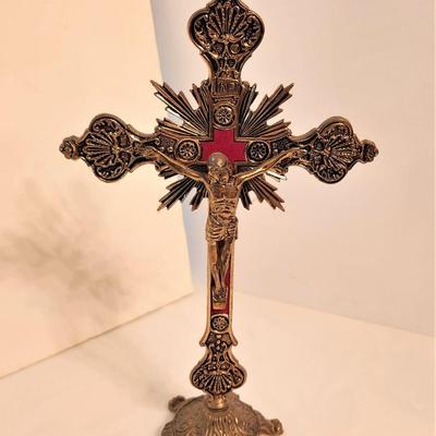 Lot #4  Vintage Standing Crucifix