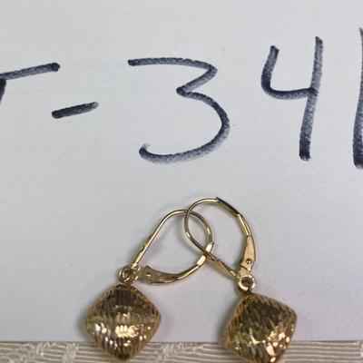 14 KT Pierced Earrings