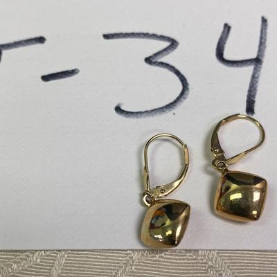 14 KT Pierced Earrings