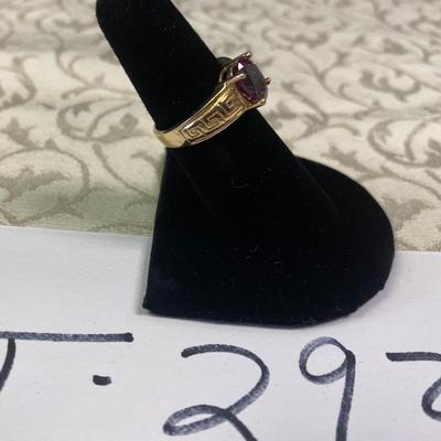 14 KT Plum Ring