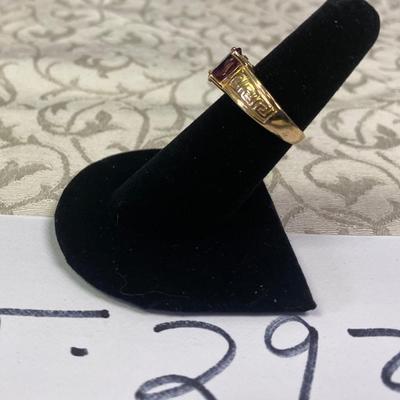 14 KT Plum Ring