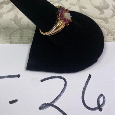 14 KT Ring Plum