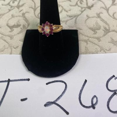 14 KT Ring Plum