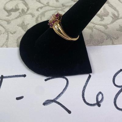 14 KT Ring Plum