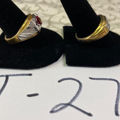 2 Menâ€™s Rings