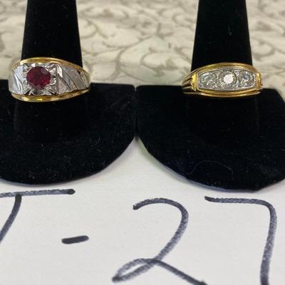 2 Menâ€™s Rings