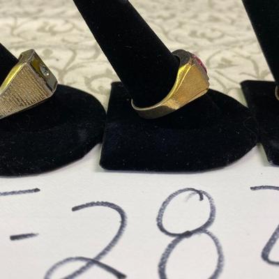 3 Menâ€™s Rings