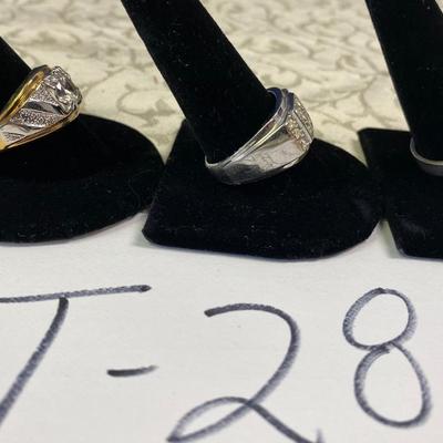 3 Menâ€™s Rings