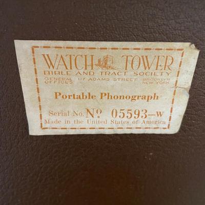 Vintage hand cranked Phonographs: Birch, Brunswick & Watchtower (GR-NM)